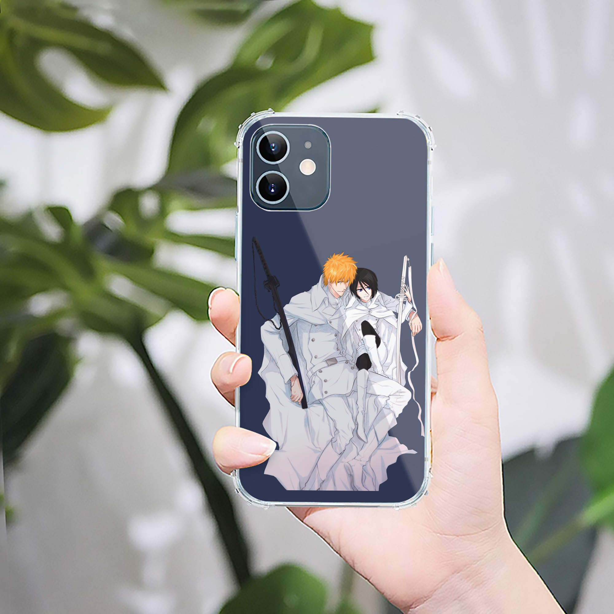 ブリーチ 黒崎一護（くろさき いちご）BLEACH Kurosaki Ichigo 【iPhone 12シリーズ対応】透明スマホケース（クリアソフトケース）